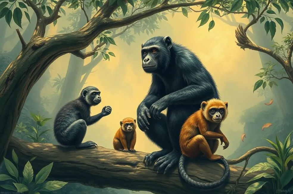 Capa artigo gêmeos primatas evolução