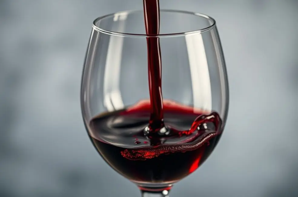 Taça perfeita para vinho, destacando forma e material premium