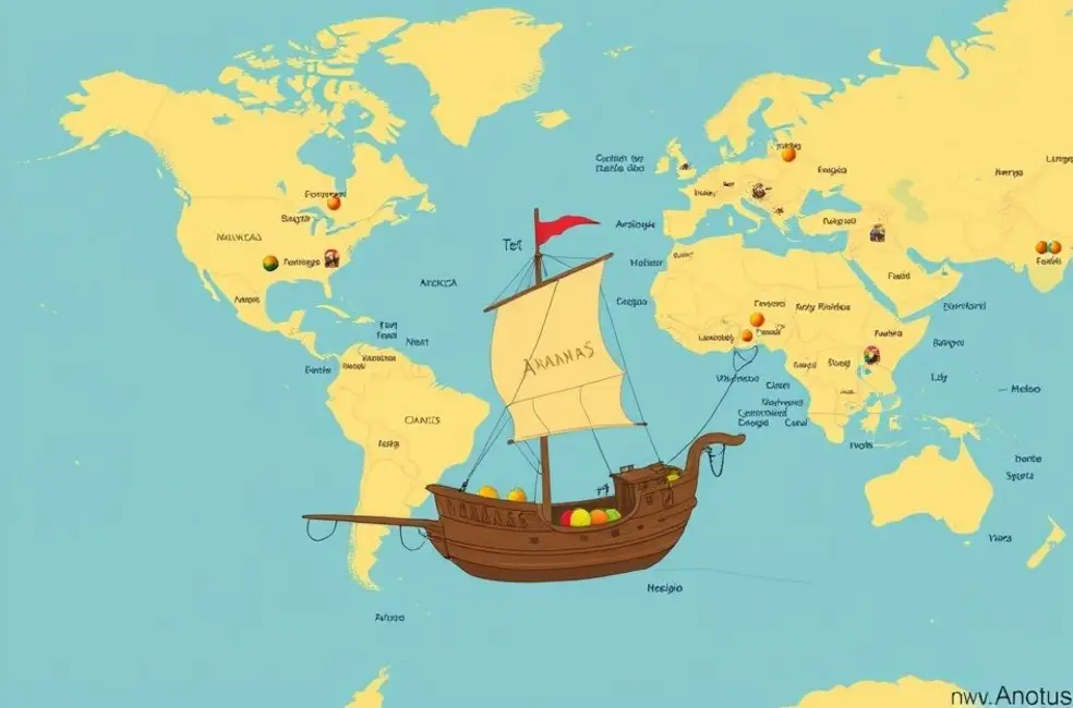 A Viagem Global do Nome Ananás